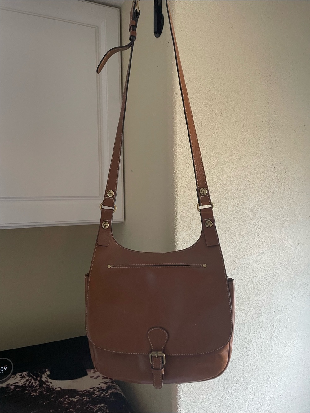 Patricia Nash Brown Leather Shoulder Bag